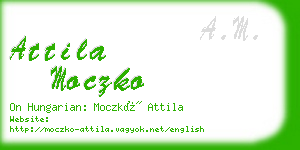 attila moczko business card